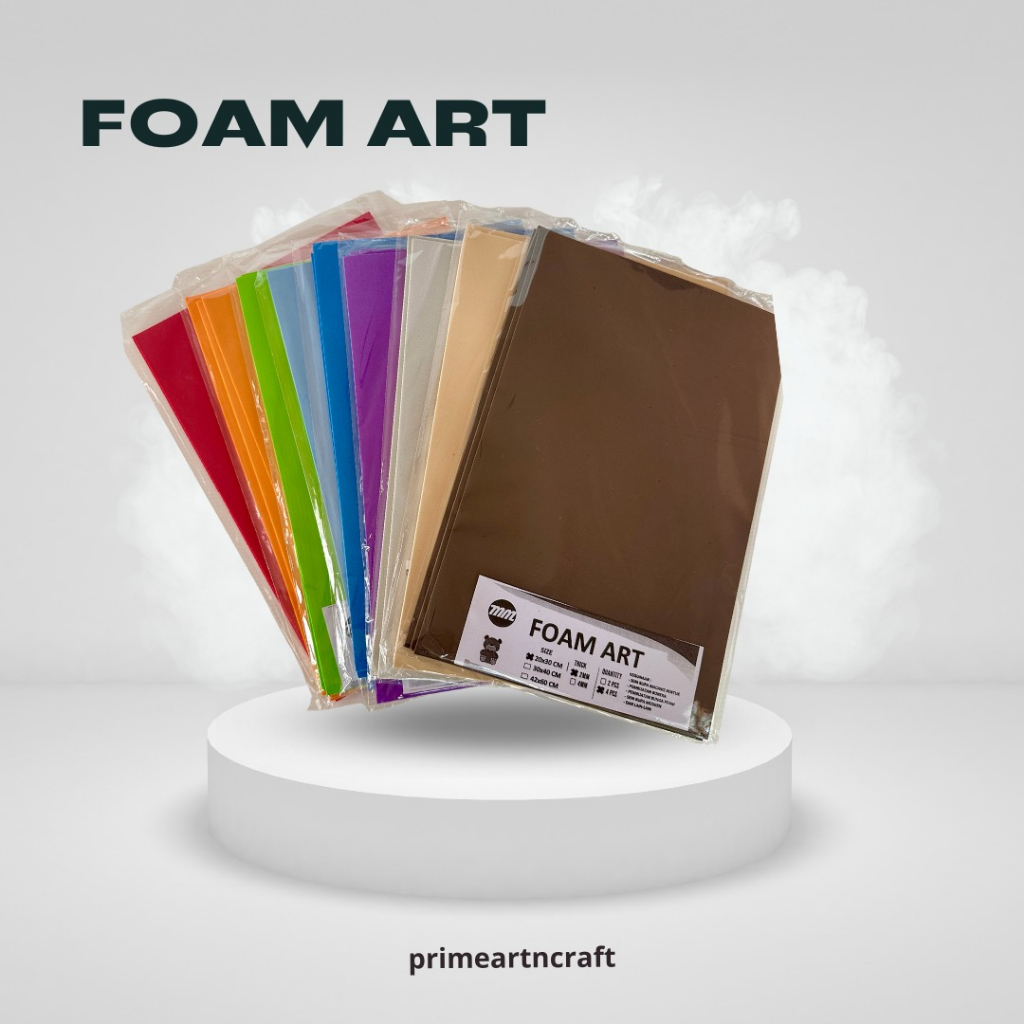 

Foam art/busa hati lokal 2mm ukuran 20x30 dan 30x40