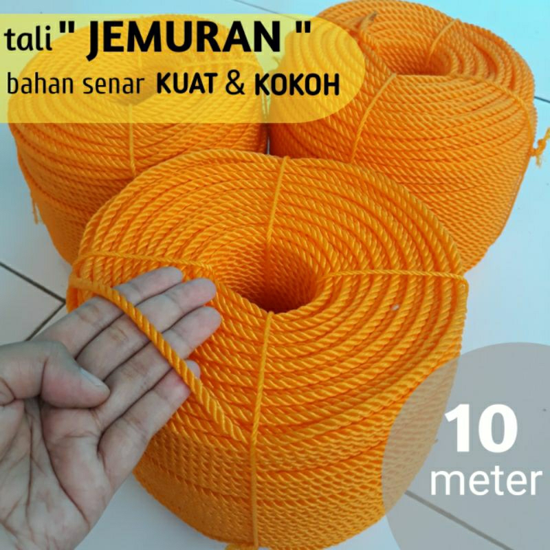 TALI JEMURAN BAJU 10 METER, TALI TAMBANG 10 METER