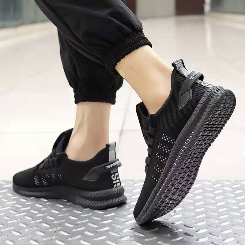 COD Highland Sepatu Sneakers Pria Hitam Sepatu Kanvas Jalan Casual Sepatu Pria Buat Jalan Running Sport Shoes IMPORT MR112