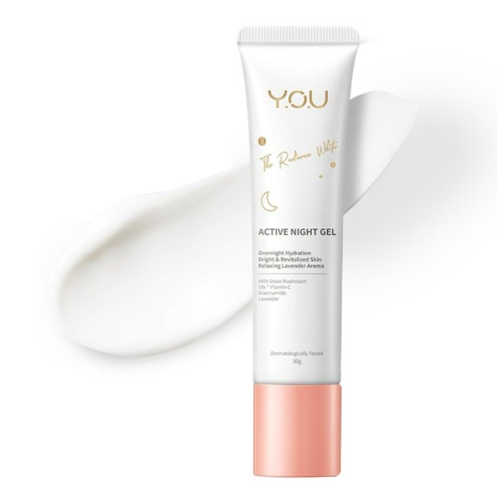 YOU The Radiance White Active Night Gel 30gr ( NIGHT CREAM RADIANCE YOU ) / The Radiance You
