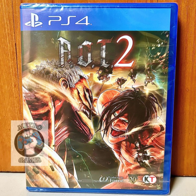 AOT 2 Ps4 BARU NEW Attack on Titan 2 Ps4 Kaset Attack on Titan ps4 Playstation PS 4 5 Disc CD BD Game Games Ps4 ps5 attackontitan titans a.o.t aot2 ii atack attacks gim bluray disk ps4 aotii mainan petualangan anak seru bagus second baru new segel