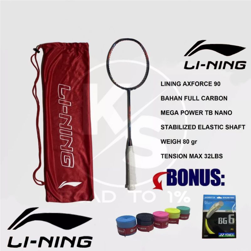 RAKET BADMINTON RAKET BULU TANGKIS REKET BADMINTON REKET BULUTANGKIS LI-NING