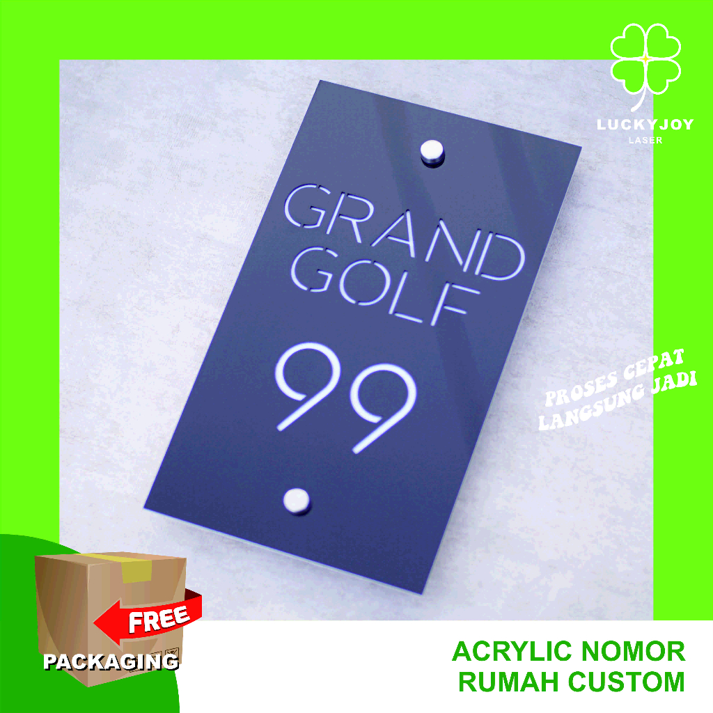 Custom Nomor Rumah Akrilik | Papan rumah | Nomor alamat Rumah akrilik |  Nomor rumah Acrylic |  Cust