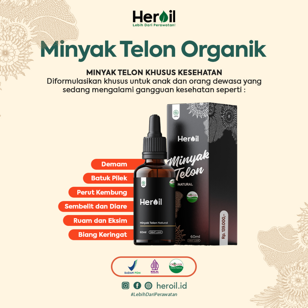 Heroil Minyak Telon Untuk bayi dan Anak