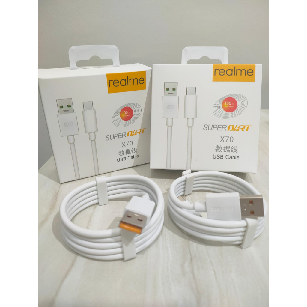 KABEL REALME X70 SUPER DART MICRO &amp; TIPE C ORI 100%