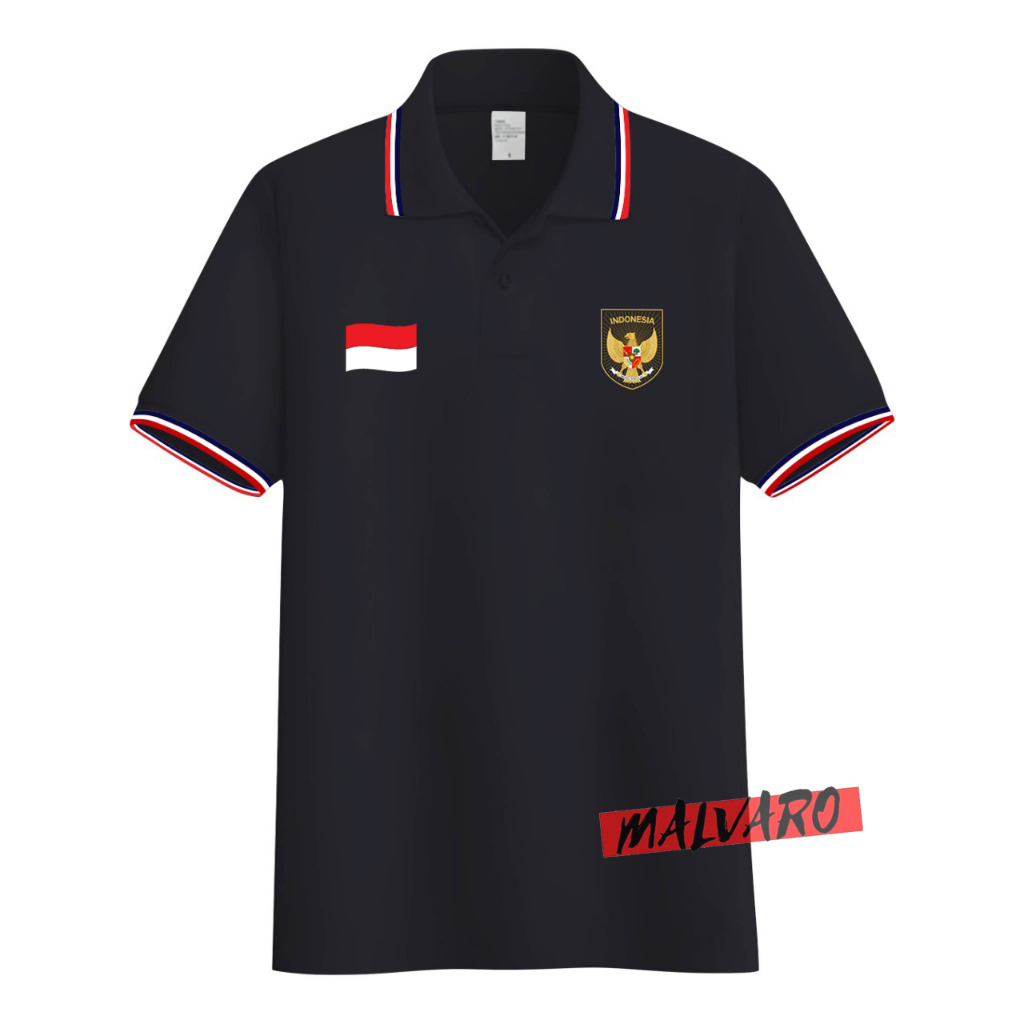 MALVARO Polo Shirt / Polo List / Kaos Kerah Pria / Kaos Polo / Tshirt Pria / RI IND-17(CL)