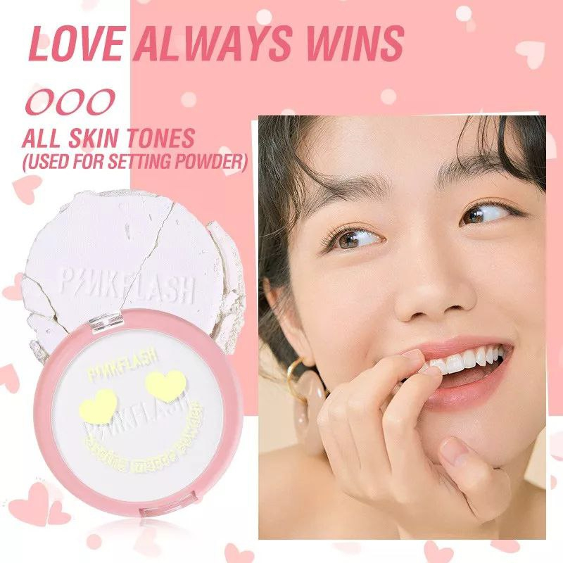 Lovefashion - Pinkflash OhMySelf Pressed Powder Long-lasting Matte Lightweight Oil Control Special Edition Bedak Padat