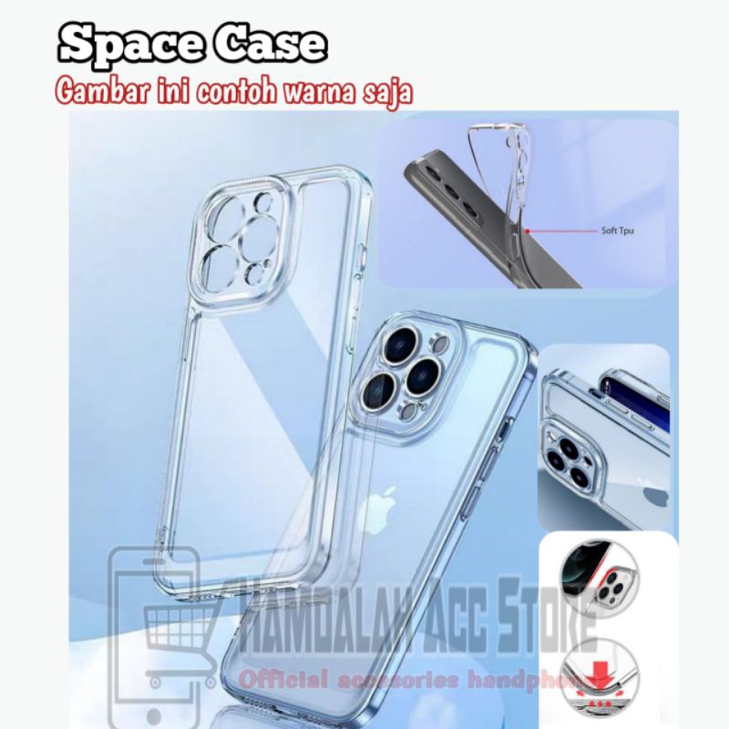 Space Airbag Case Soft TPU Clear Case REALME C20/C11 2021 - C11 2020 Silicon bening protect camera