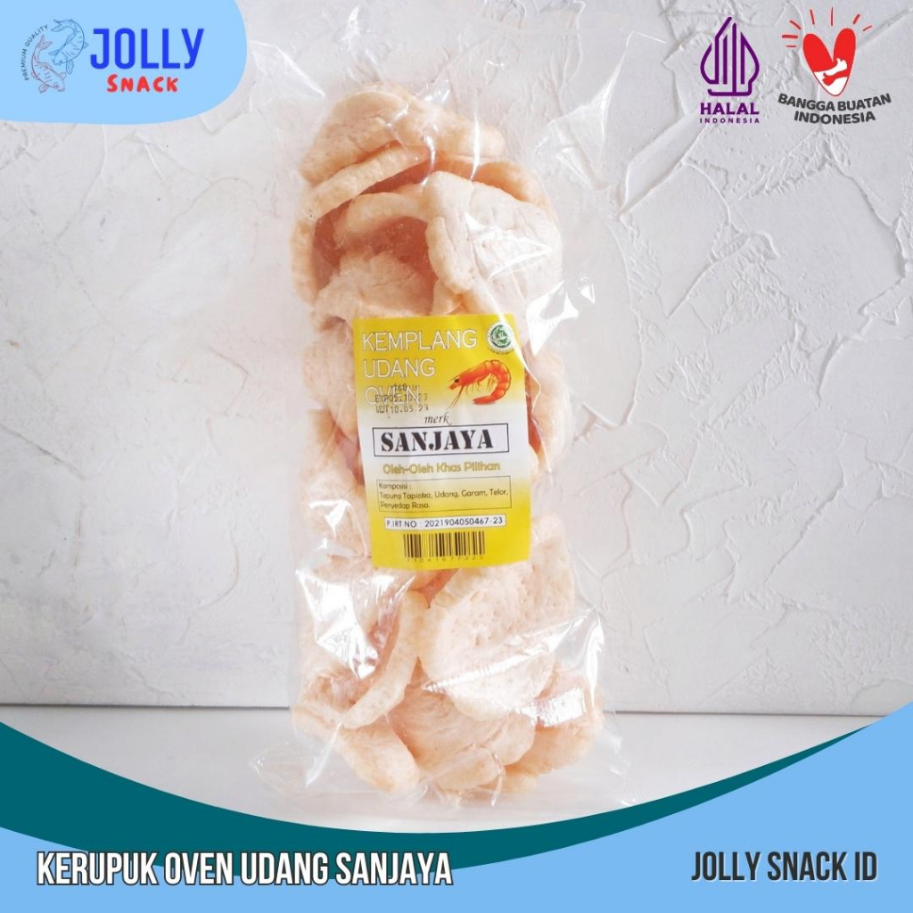 

Kerupuk Kemplang Bangka Oven Udang Cap Sanjaya 180gr / Kerupuk Kemplang Oven Udang Asli Bangka