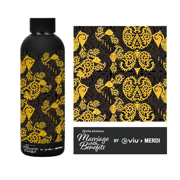 Viu X MERDI - Viu Original Marriage With Benefits Premium Ethnic Tumbler Design Ulos Gorga (Ulos Gor