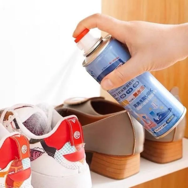 Spray Penghilang Bau Sepatu Anti Bakteri Anti Jamur  Pengharum Sepatu 260ml