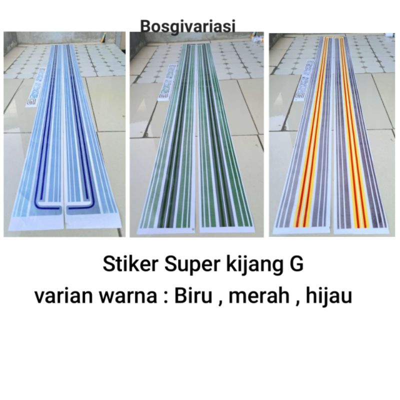 stiker kijang G 1.5 Long / stiker body super kijang G 1.5 Lama / Stiker Kijang super G 1.5 Long / st
