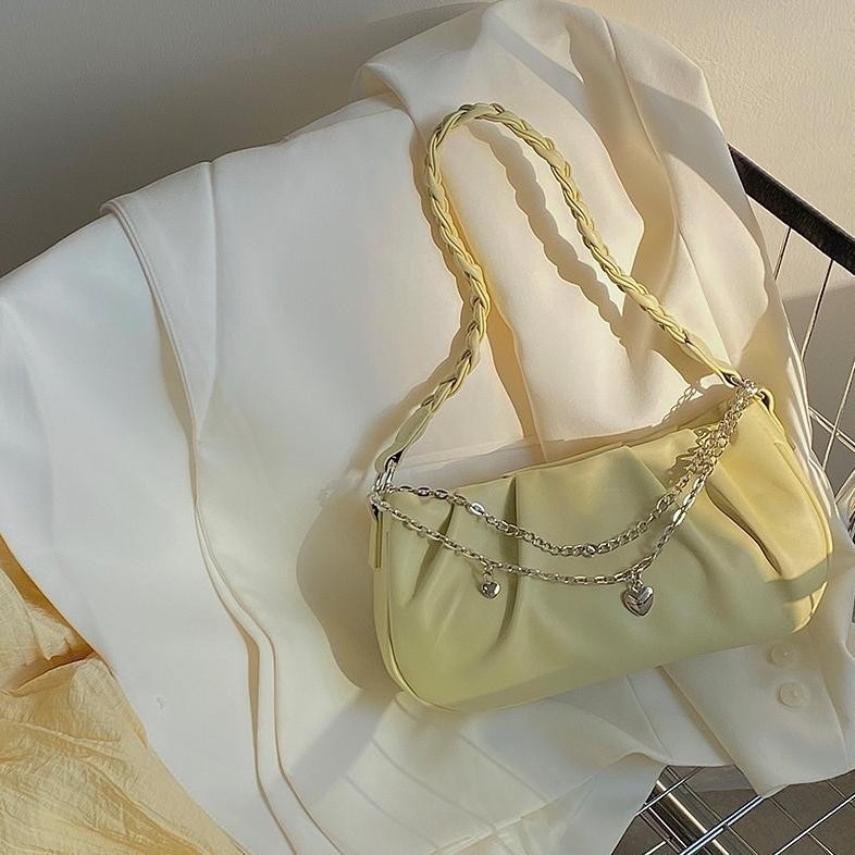 Tas Selempang Wanita Tas Cewek Rantai Woven Strap Shoulder Bag JS2 492