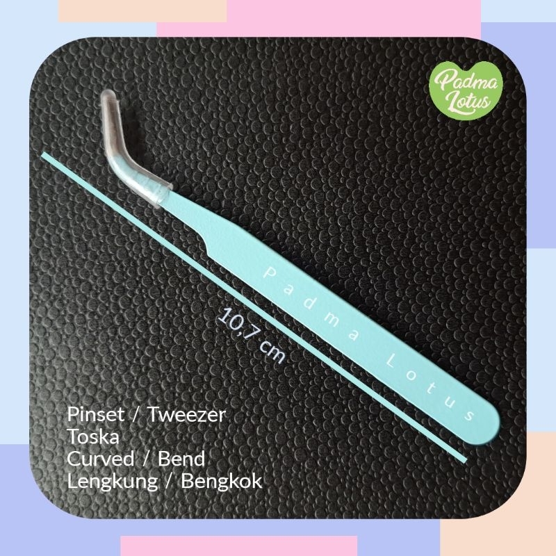 pinset tweezer lurus bengkok curved bend diy