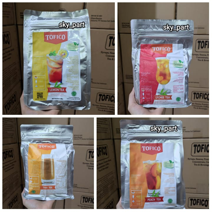 

Tofico Lychee Tea Lemon Tea Thai Tea Peach Tea Powder Bubuk Minuman Premium Tea 1Kg