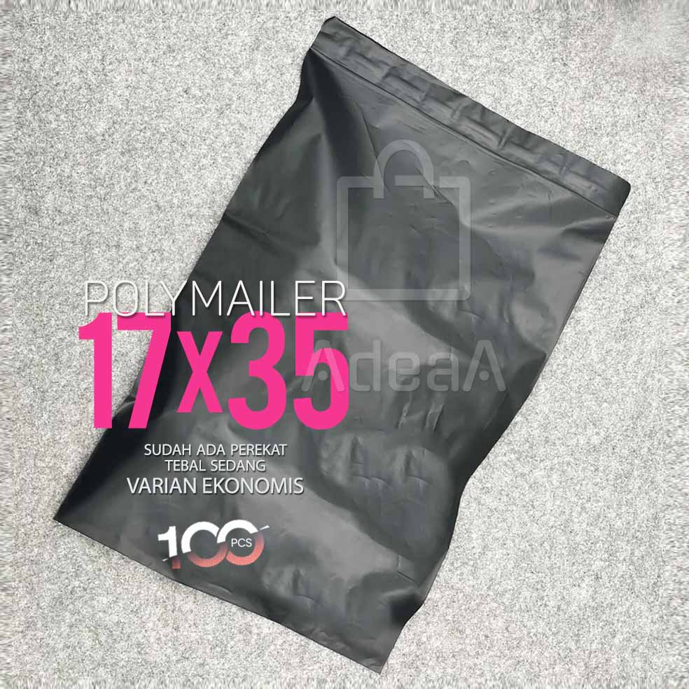 

Polymailer Packing Plastik Hitam 17X35 Ready Stock Bandung
