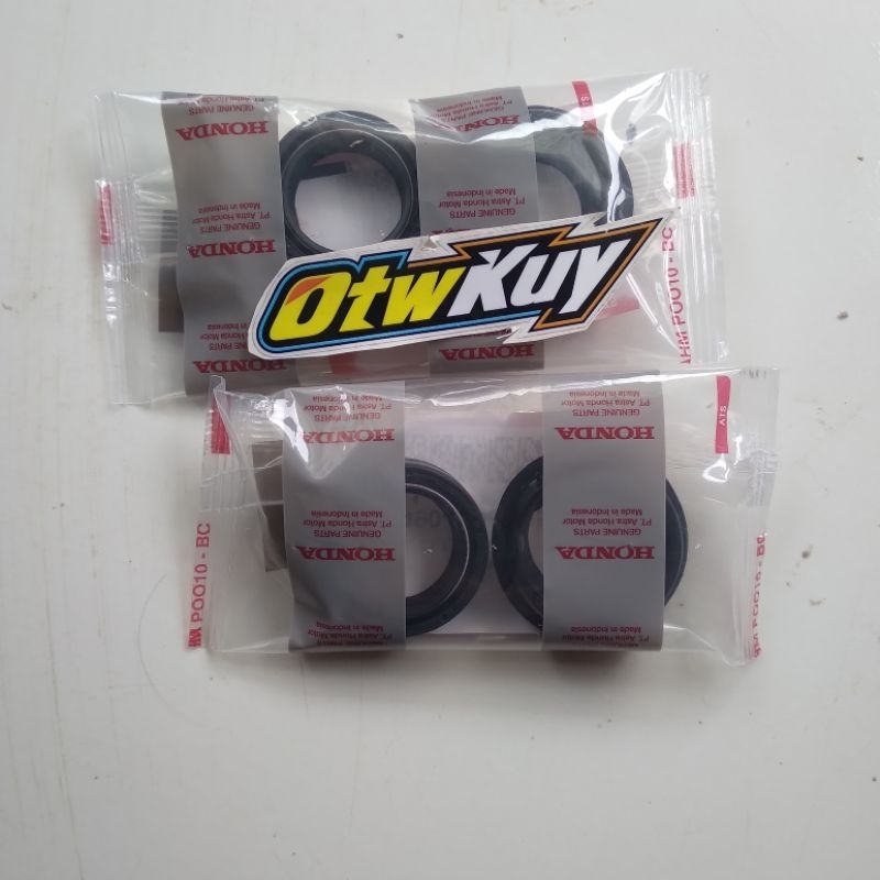 seal shock + tutup abu Orginal honda depan beat fi vario 110 125 150 scoopy fi supra revo