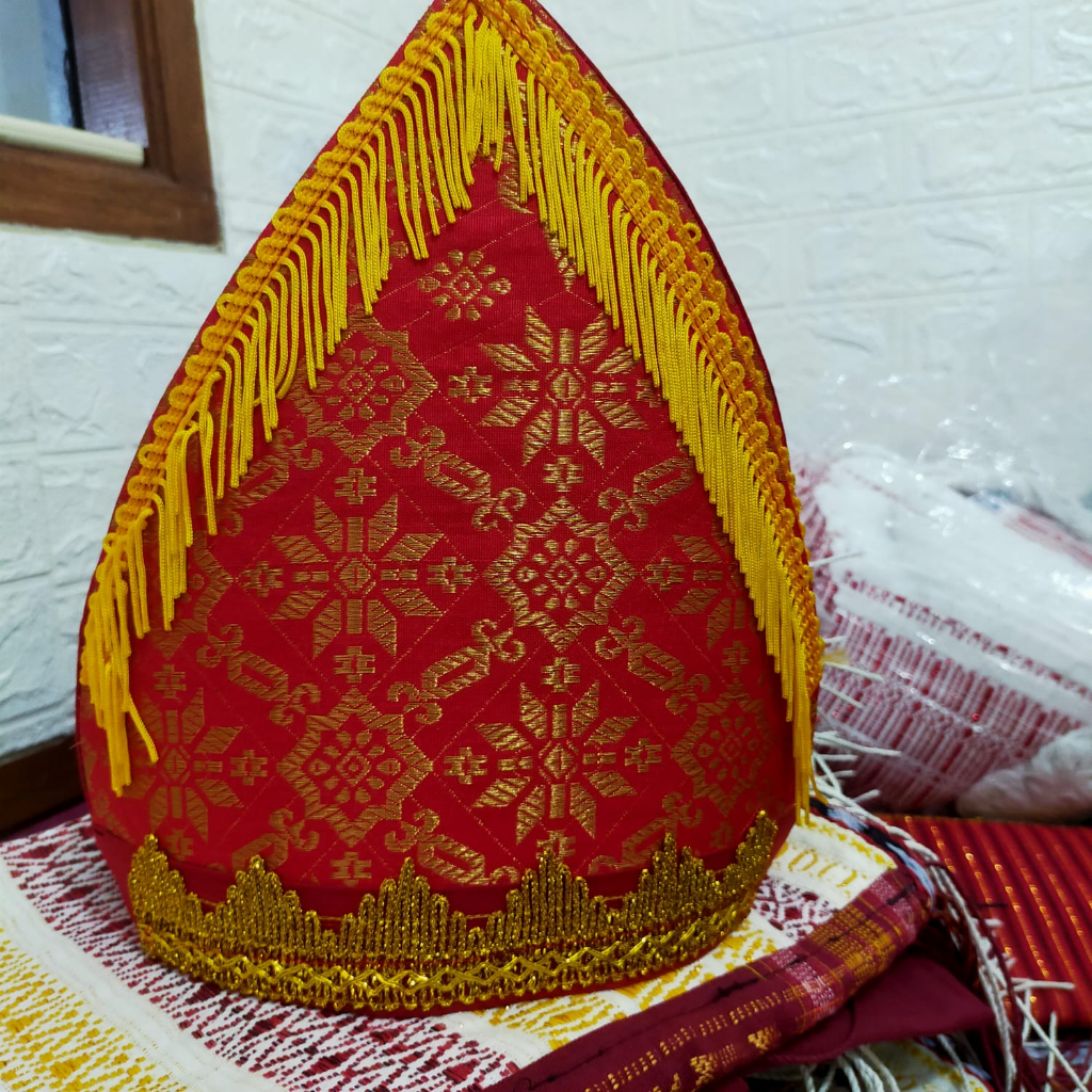 topi songket - topi adat batak - topi melayu