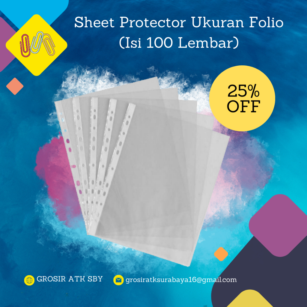 

Sheet Protector / Pocket Clear (10 Lembar / Pack) (Harga Per Pack)
