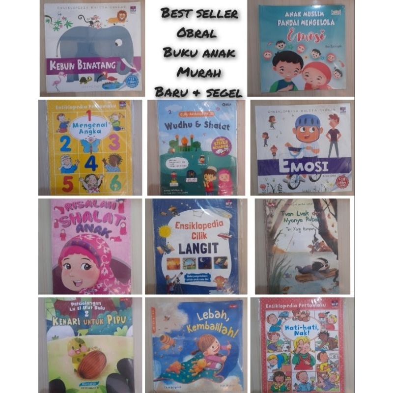 Buku murah - Buku obral - Buku anak Murah - Obral buku anak