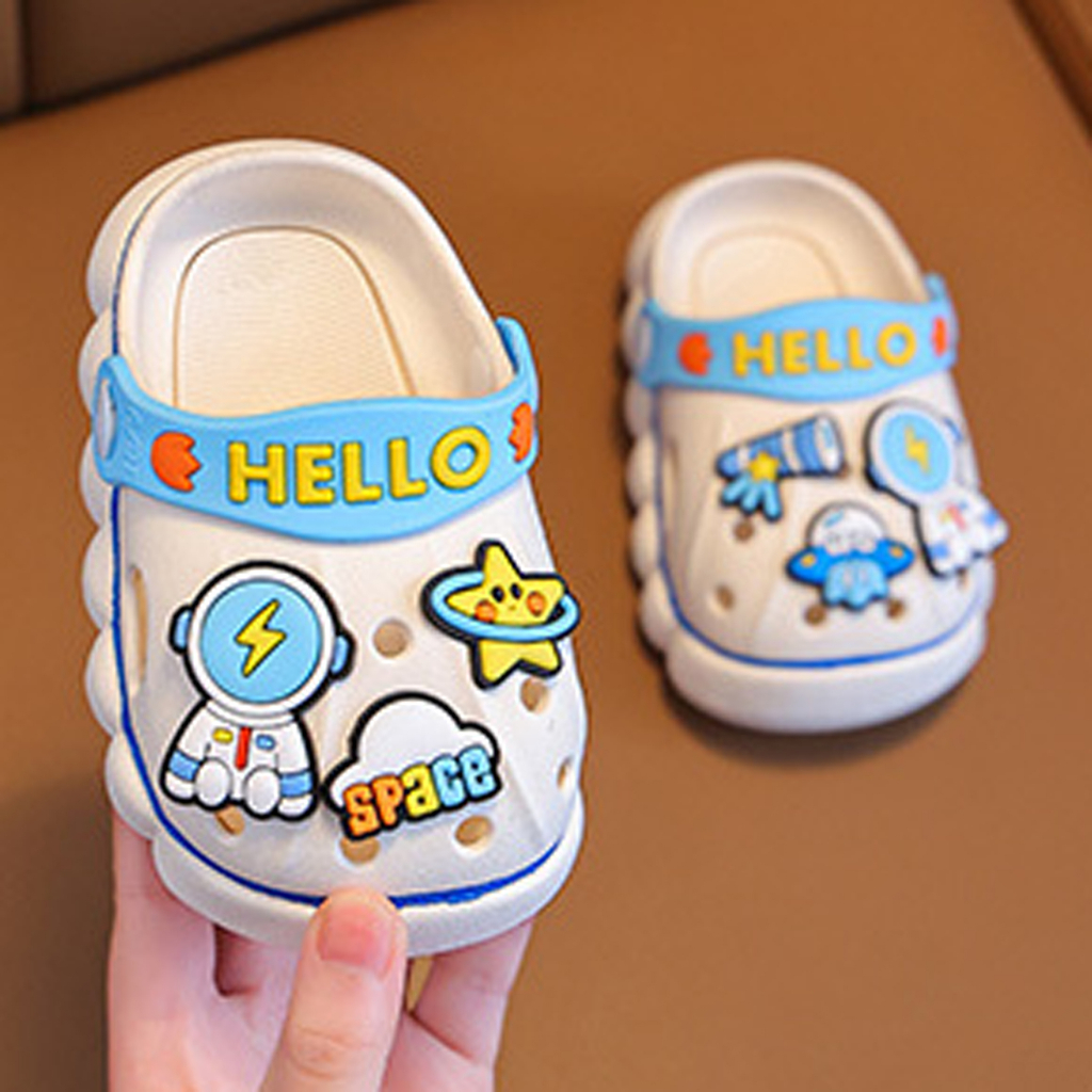 PROMO 12.12 PUNCAK Okaybaby B295 Sandal Slop Astronot Import Anak Laki-laki Perempuan Kekinian Sendal Casual