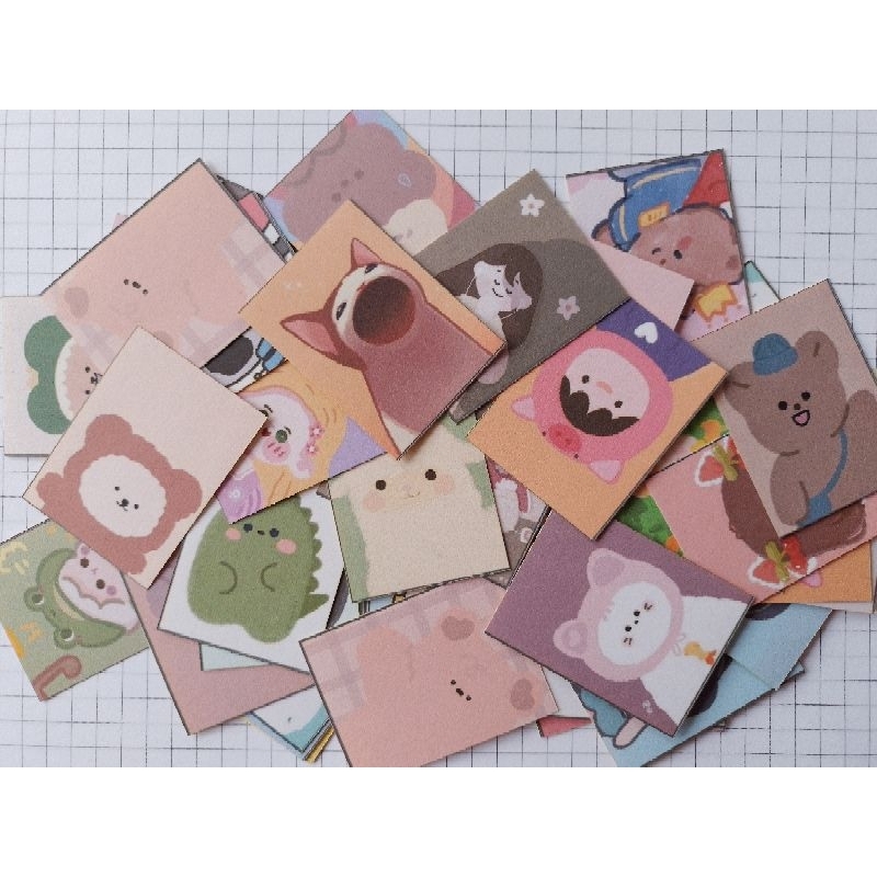 

STICKER TEMPEL KARAKTER LUCU STICKER AESTHETIC MINI