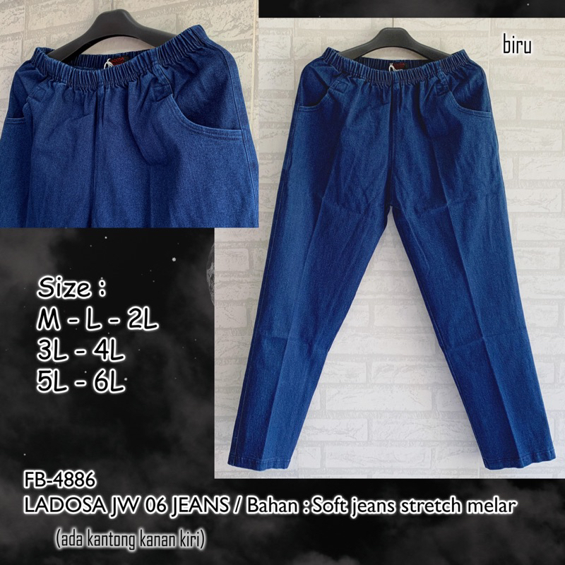 Celana Ladosa Jeans JW-06 Size M / L / 2L-6L