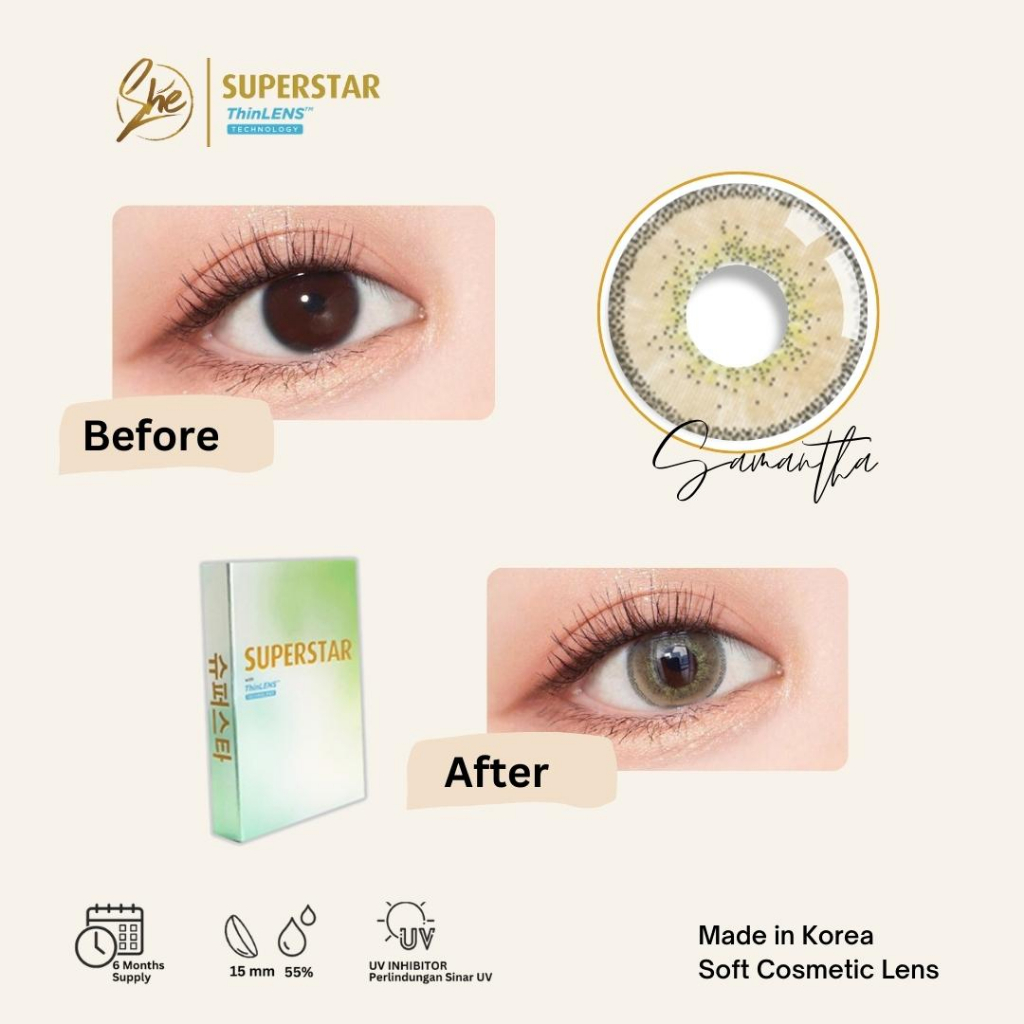 Superstar Samantha lensa warna softlens premium