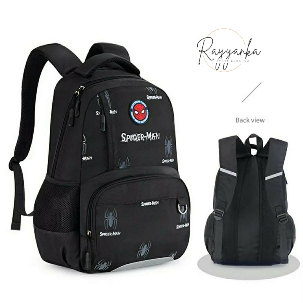 Tas Ransel Anak Laki Laki Untuk Sekolah Sd Smp Motif Spdermnn Gratis Botol Minum Keren