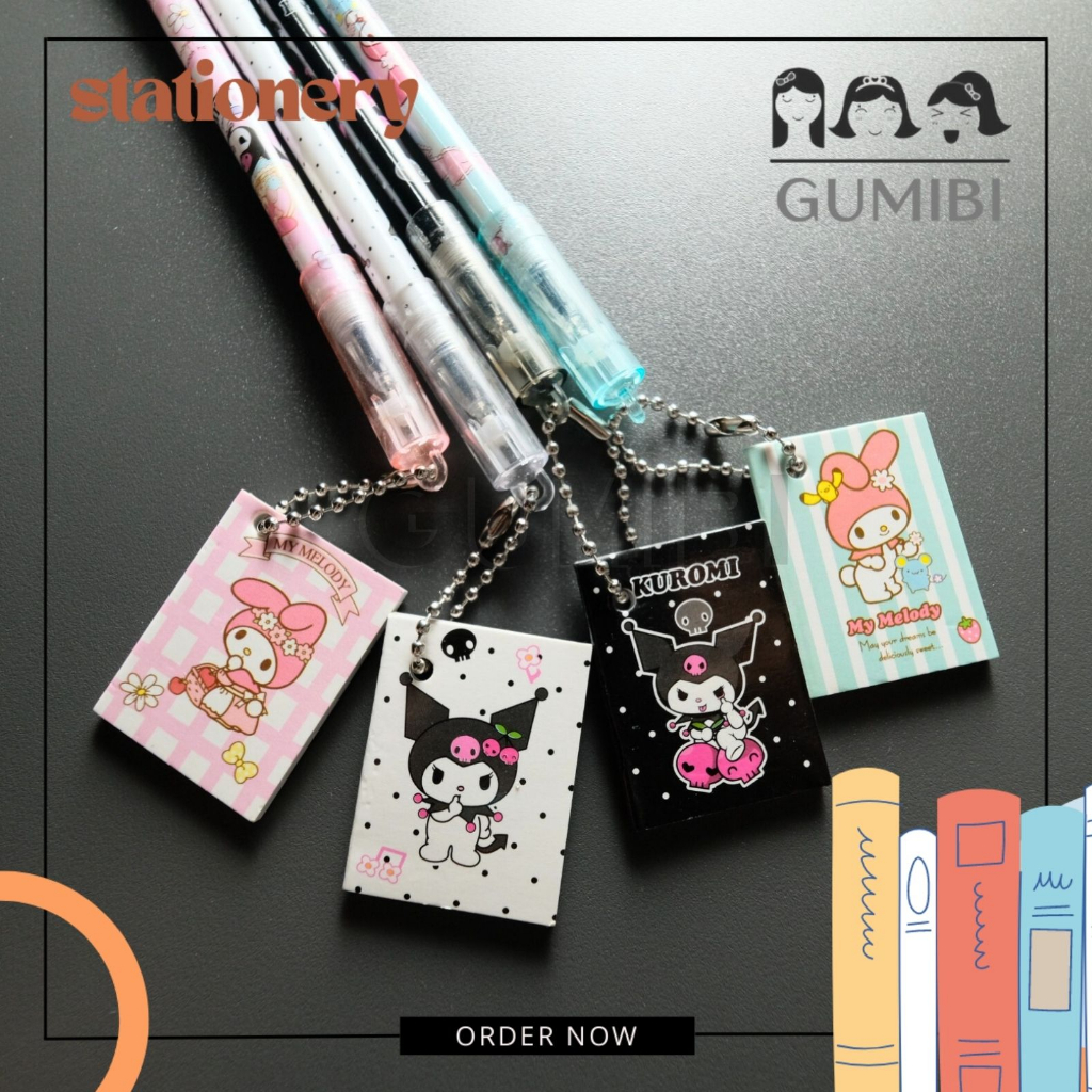 

(12PCS) PULPEN GANTUNGAN BUKU SANRIO PEN GEL LUCU PULPEN SANRIO PULPEN GANTUNGAN HARGA GROSIR TERMURAH