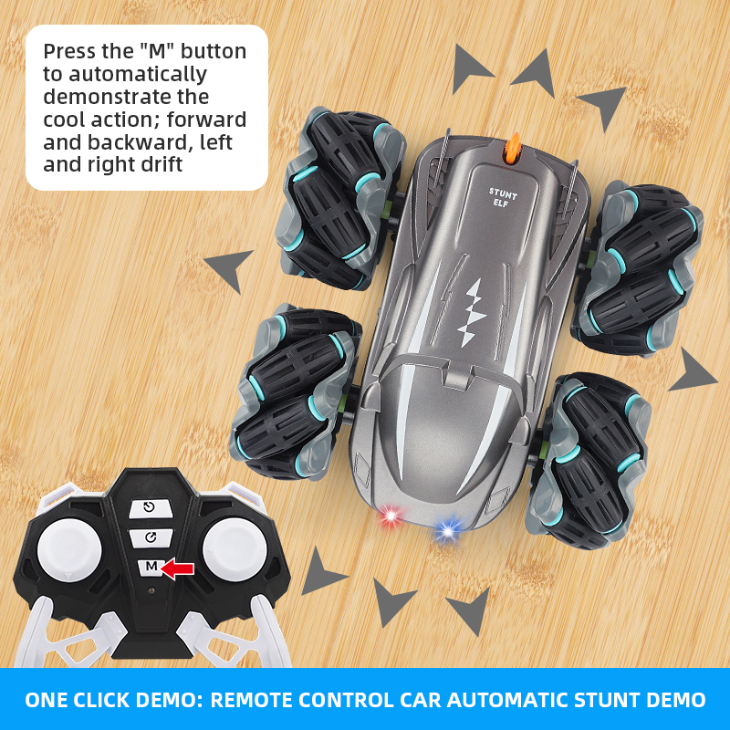 Mainan Anak Mobil RC Stunt King Elves Remote Control Baterai Cas Mobil mobilan