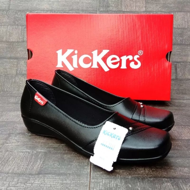 PROMO 5.5 DISKON Sepatu Pantofel Wanita Terlaris Hak 3 Cm Hitam Sekolah Paskibra Kantor COD