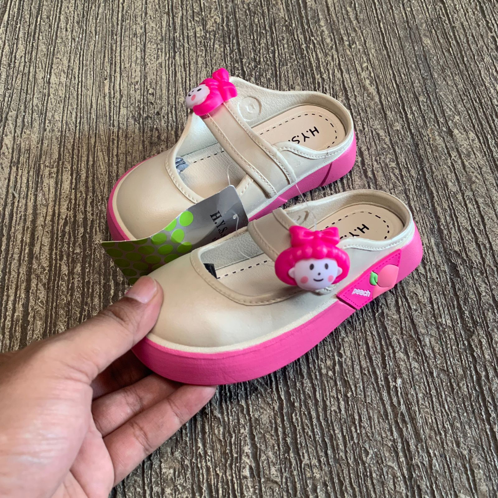 Sepatu Anak-Anak Perempuan Terbaru/Sepatu Sendal Jelly HYS 2338-4/Sepatu Flat Karet Korea Import