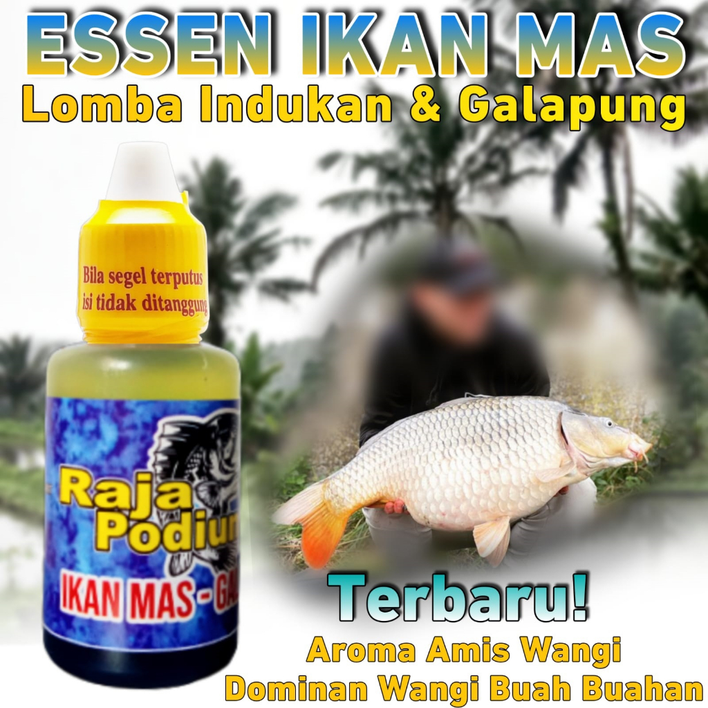 Essen Ikan Mas Galatama, Galapung, dan Indukan Aroma Amis Wangi Media Pelet/Cenil/Ongol-ongol Isi 30