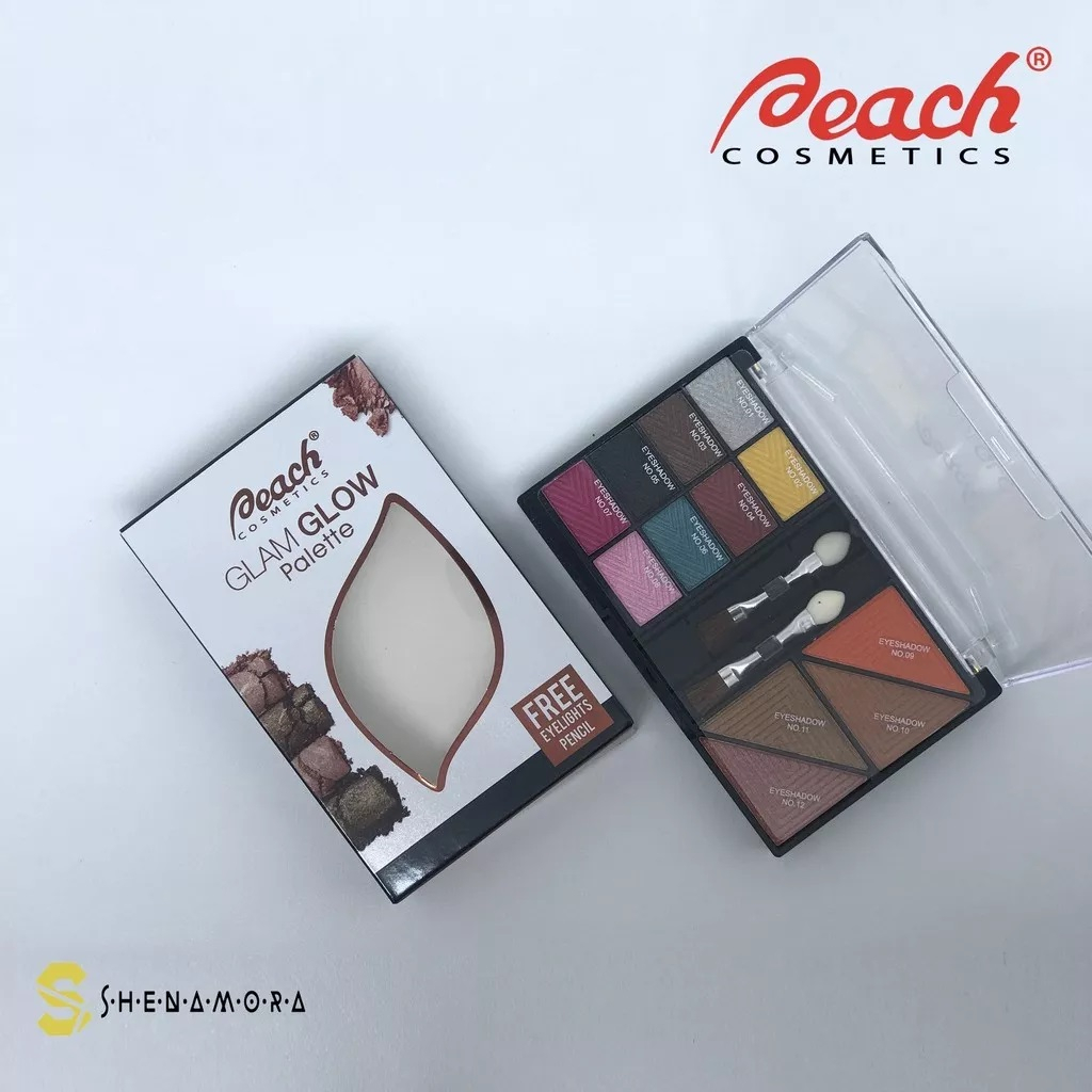 PEACH GLAM GLOW PALETTE / EYESHADOW PALETTE BPOM