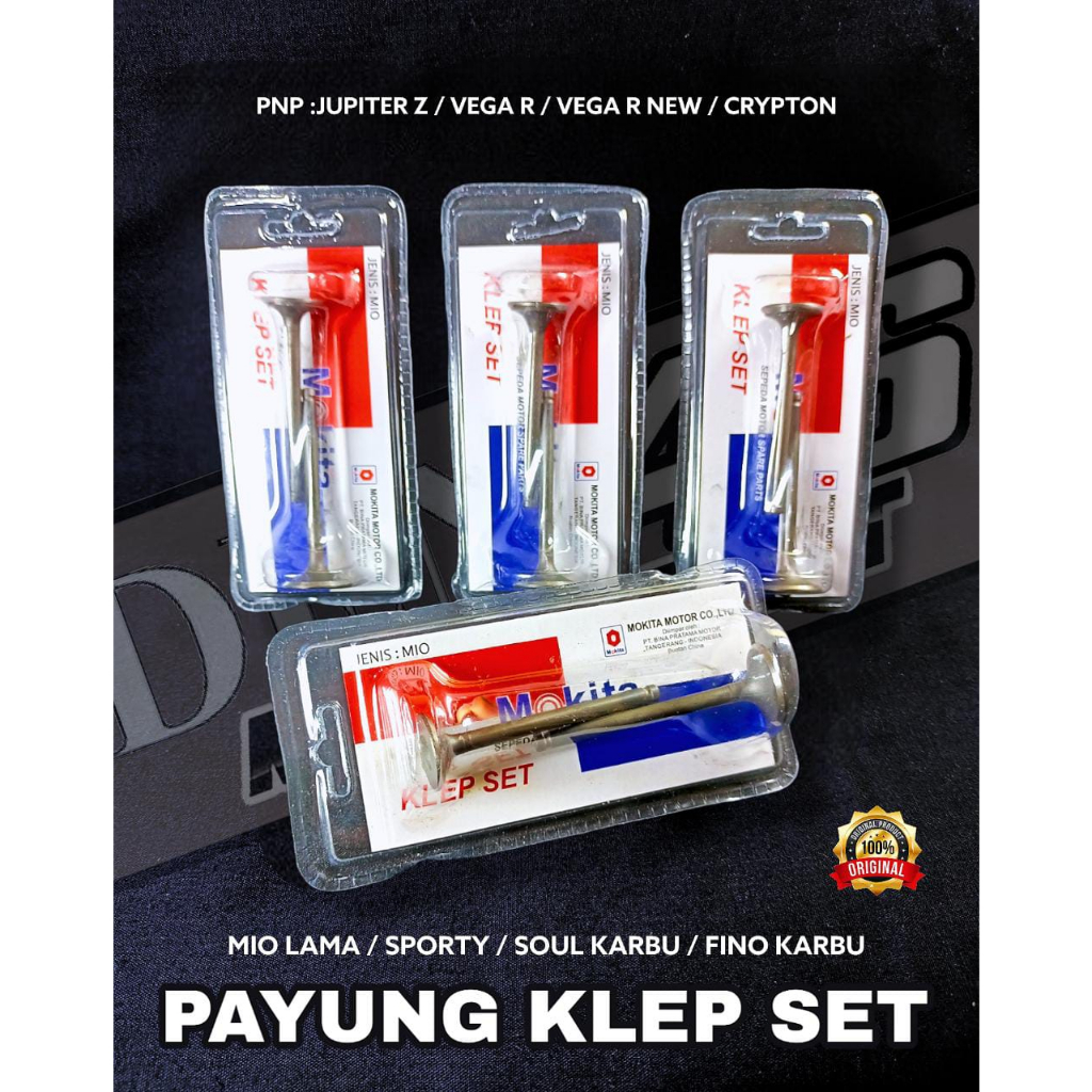 Klep Set / Payung Klep Set Motor Yamaha - Mio lama Sporty Smile Fino Soul karbu
