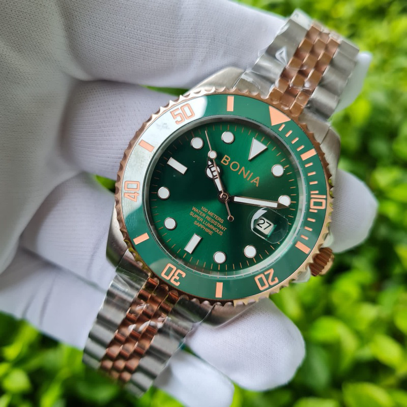 jam tangan pria BONIA LIMITED EDITION Super Automatic, stainless stell