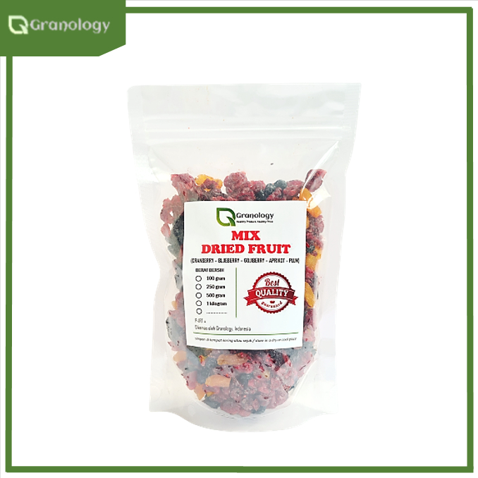 Mix Fruit 500 gram (Blueberry, Cranberry, Gojiberry, Aprikot &amp; Plum)