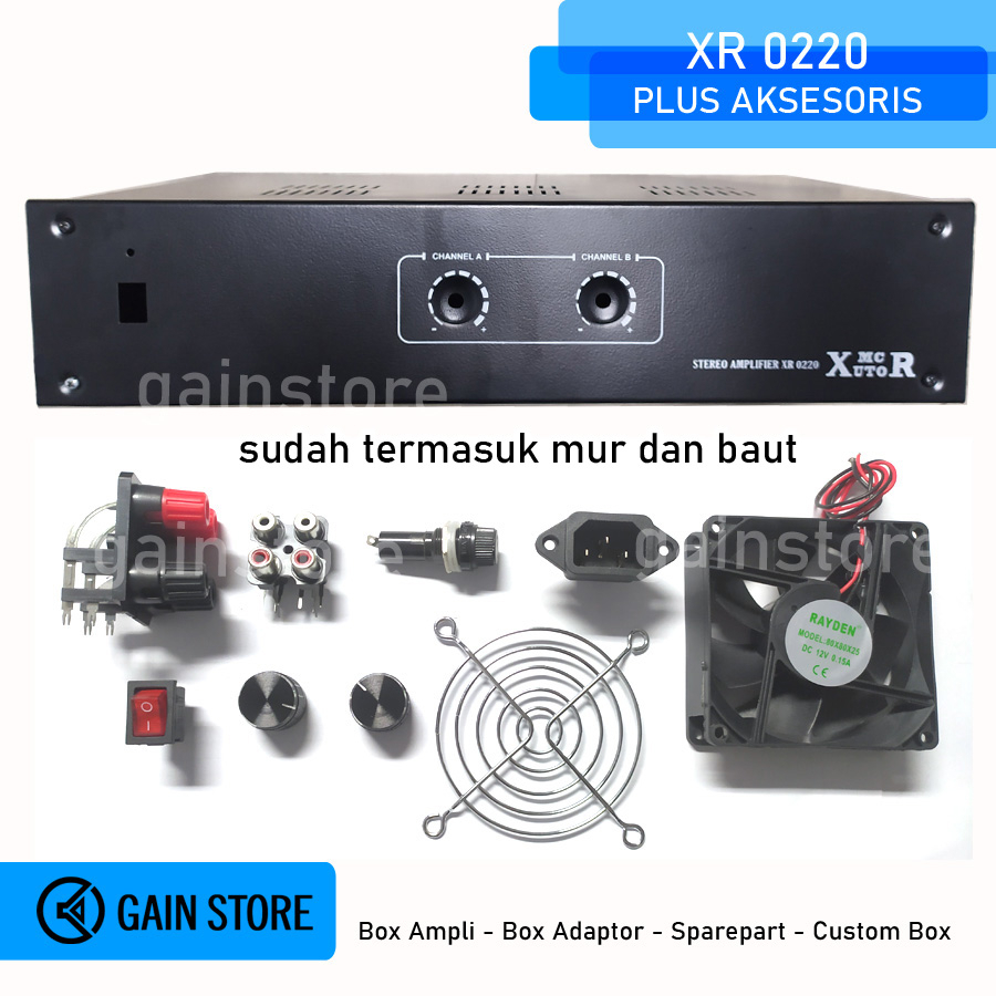 BOX AMPLI AMPLIFIER BESI XR 0220 paket hemat