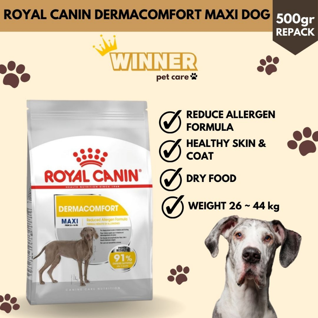 Royal Canin Dermacomfort Maxi Dog Food Repack 500gr