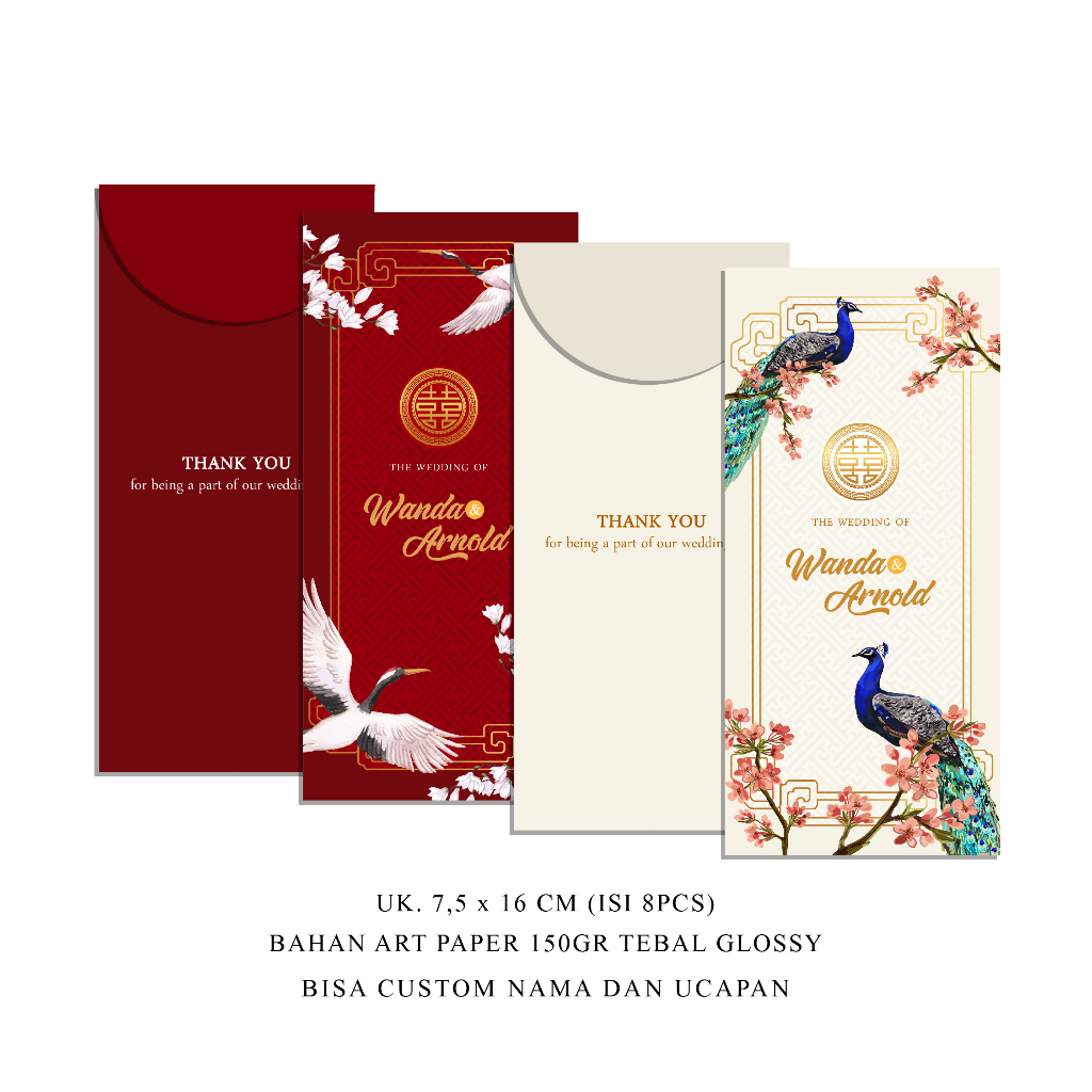 ANGPAO SANGJIT | AMPLOP WEDDING CUSTOM