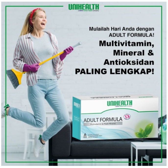 ADULT FORMULA Unihealth Multivitamin Dewasa Lengkap & Mudah Diserap