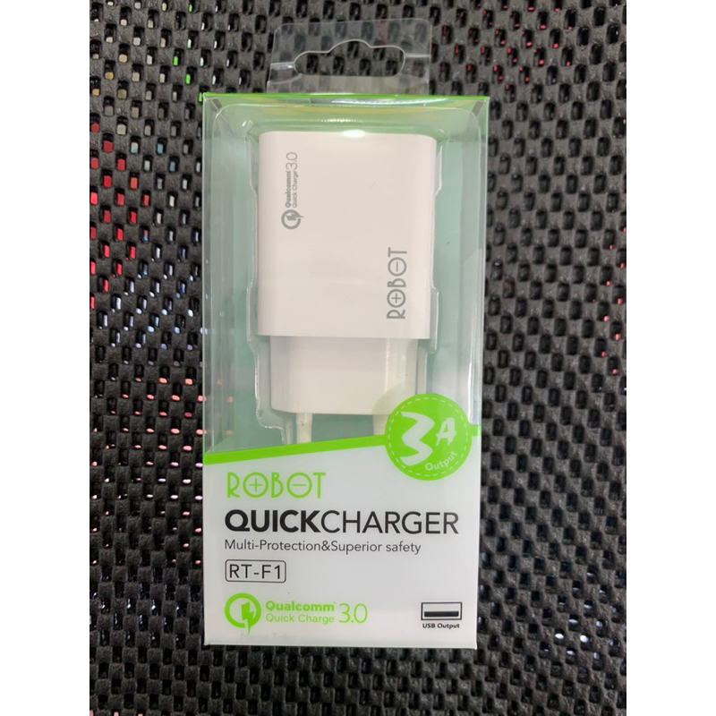 kepala Charger ROBOT 3A QuickCharger Pengisian Cepat