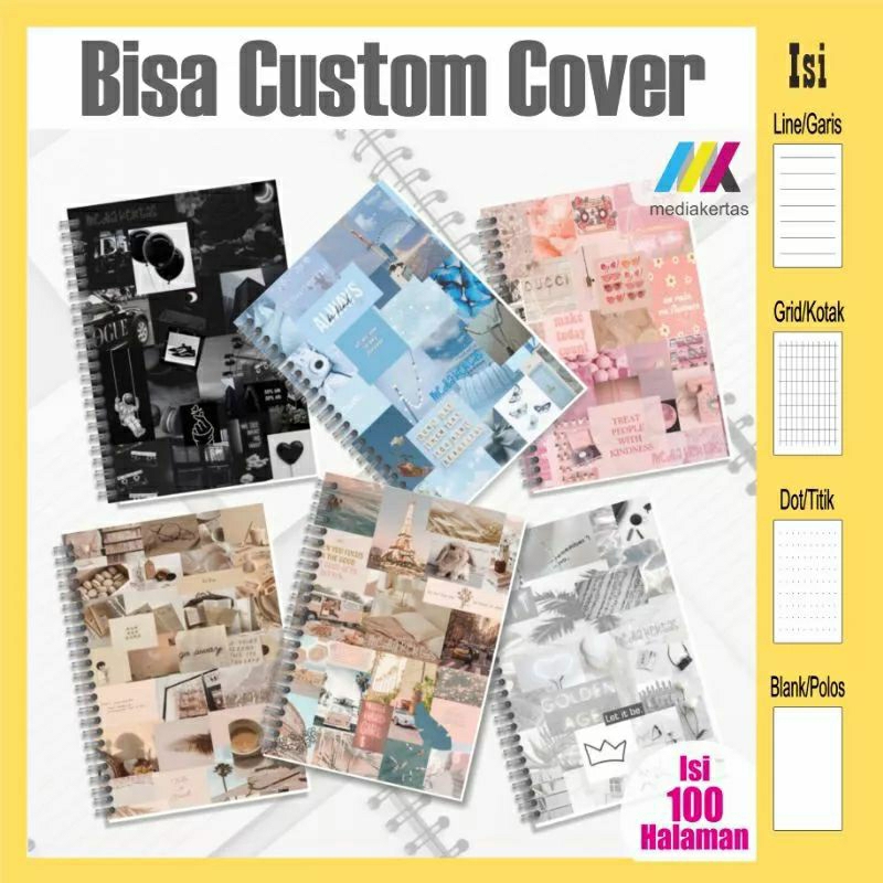 

NOTEBOOK A5/ JURNAL GRID/DOTTED/BLANK/LINE A5 AESTHETIC BUKU CATATAN BUKU TULIS LARIS MURAH