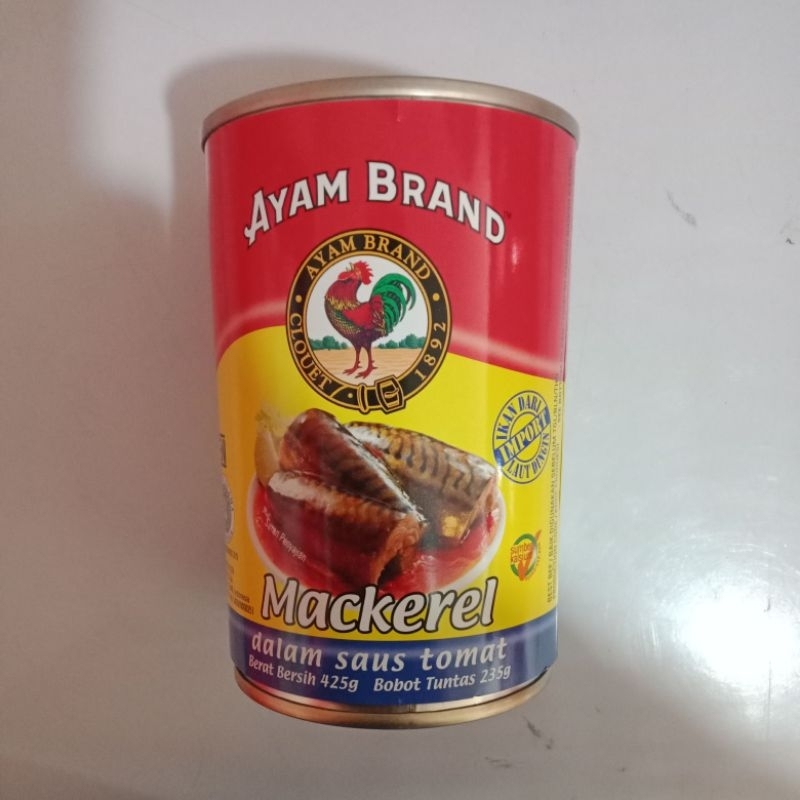 

Ayam brand mackerel 425g sarden makarel