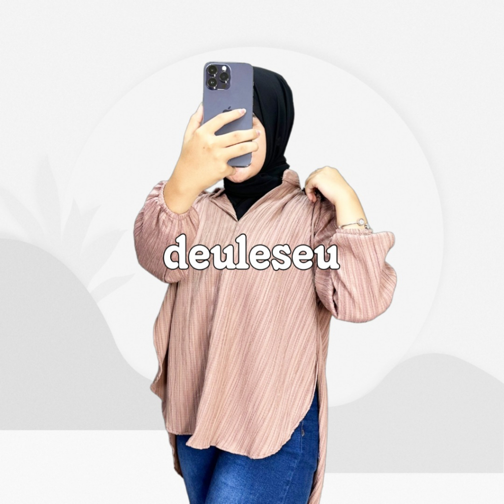 KEMEJA BLOUSE LIVIA // BLOSE WANITA POLOS KEMEJA HIJAB