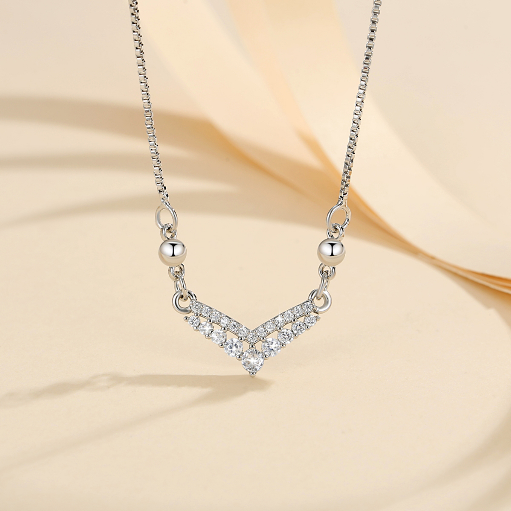 Y074 [COD✔] Kalung Fuji Titanium Kristal Emas Wanita Anti Karat Perhiasan Korea
