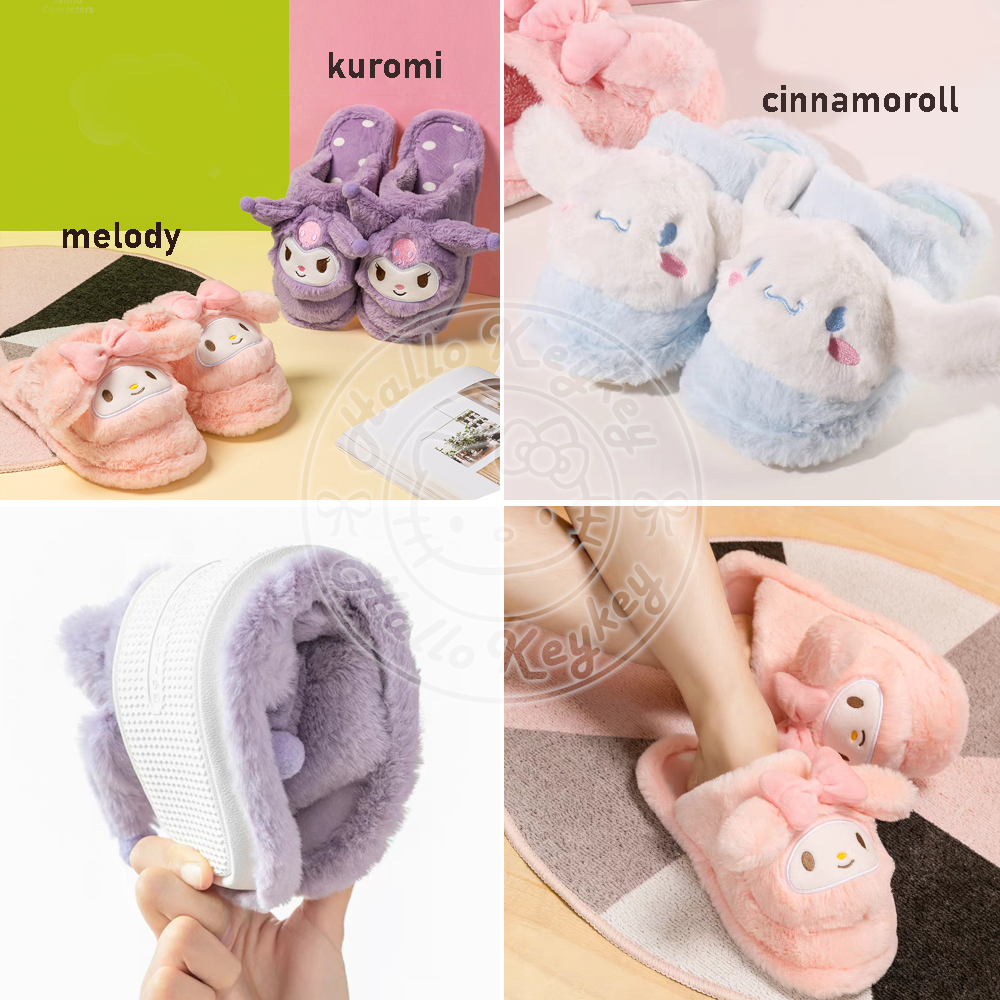 sandal sendal rumah kamar melody kuromi cinnamoroll original sanrio