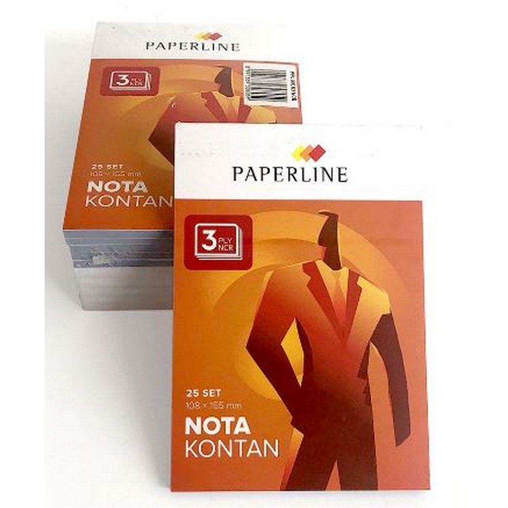 

Paperline Nota Kontan 3 Ply / rangkap Kecil 1 pack 10 buku