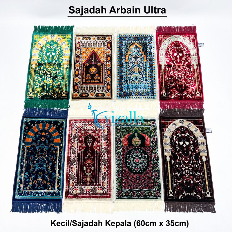 Sajadah Arbain Ultra Kecil/ 60*35 Sajadah Kepala / Grosir Sajadah